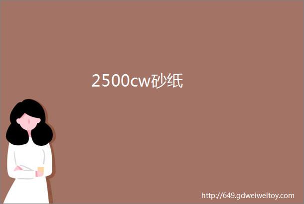 2500cw砂纸